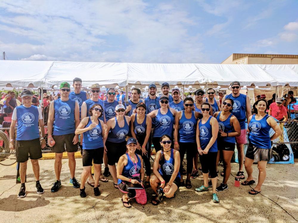 Fellows at annual Dragon Boat Races