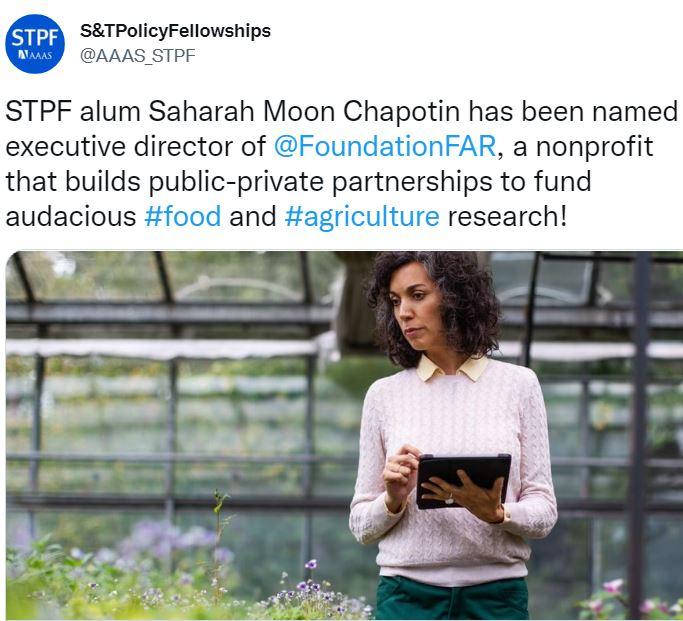 Screenshot of Twitter post