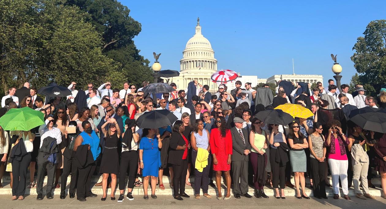 51st class of STPF fellows gathering to take a class photo.