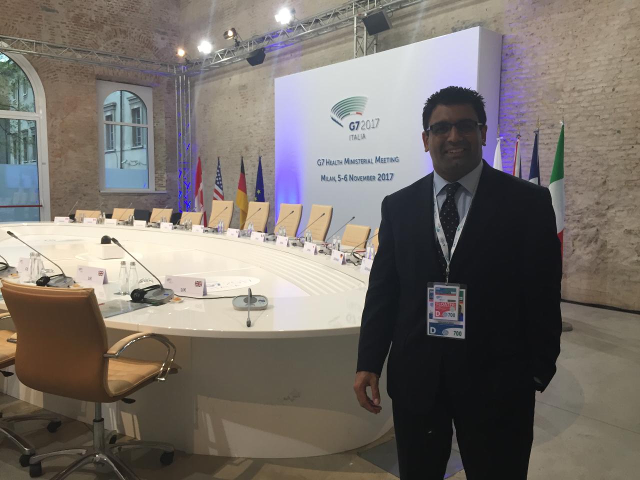 Sutyajeet Soneja at the G7 Health Ministerial Meeting