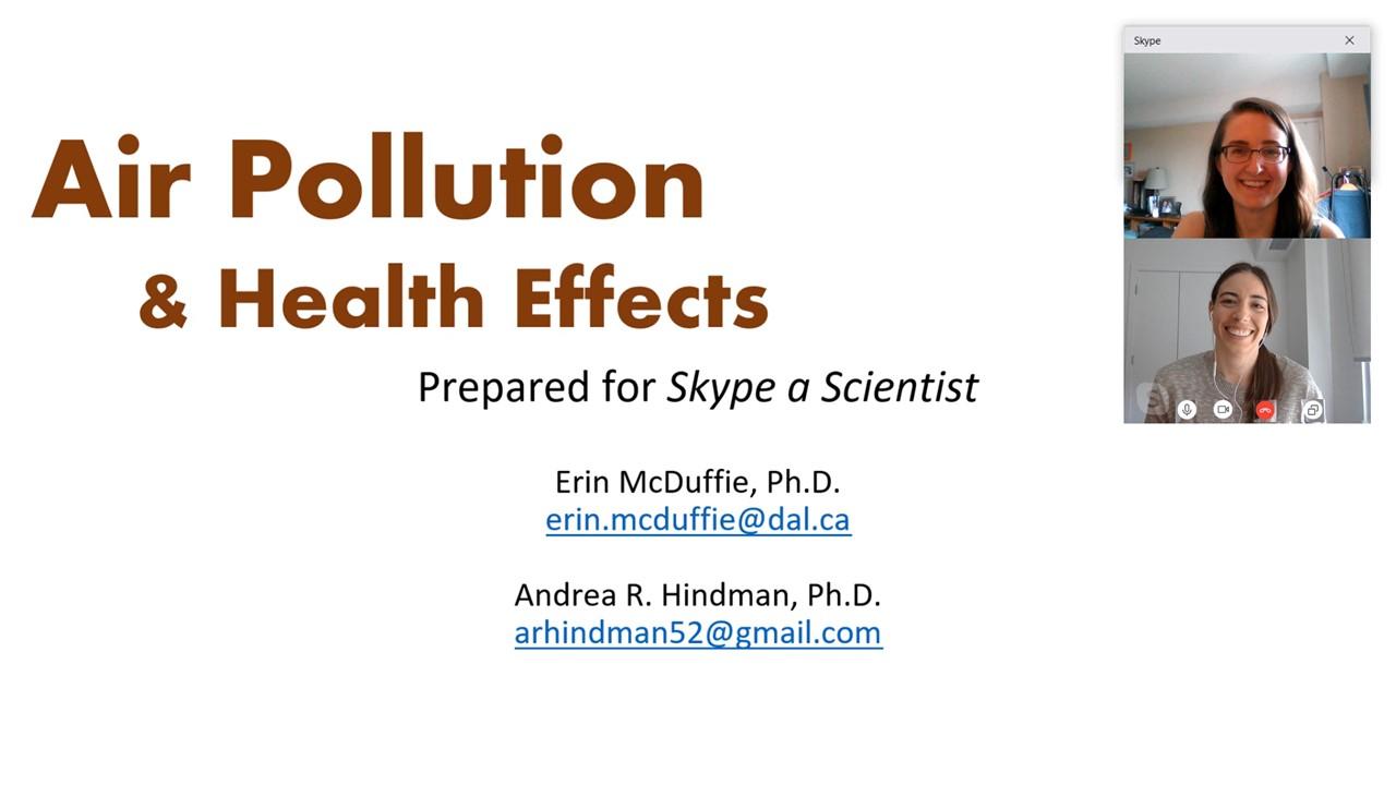 Presentation on air pollution and health effects. 