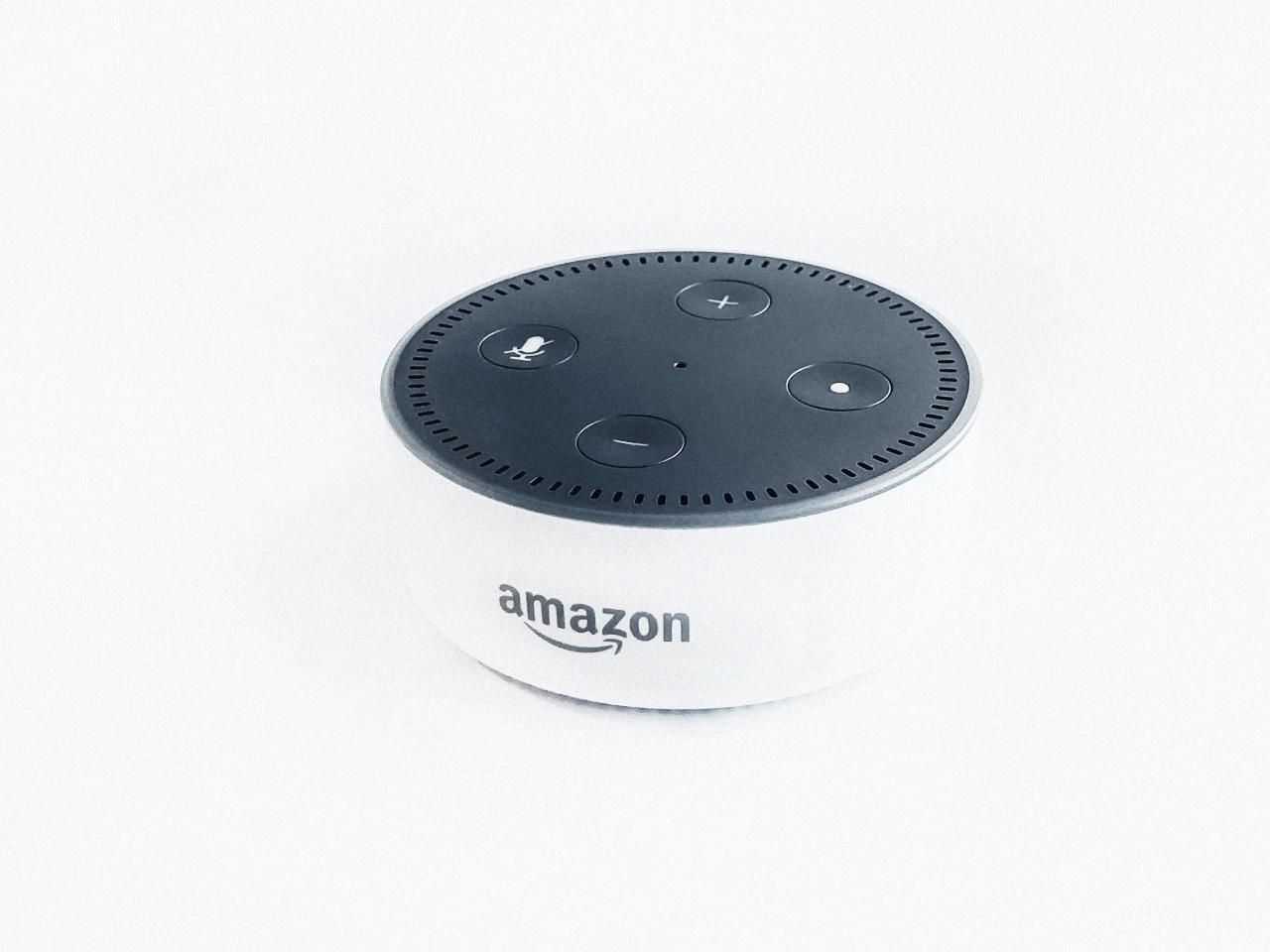 Amazon speaker, by Rahul Chakraborty, Unsplash
