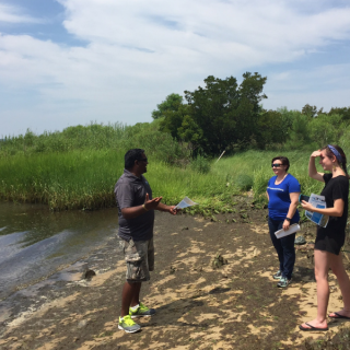 AAAS fellows at the lake
