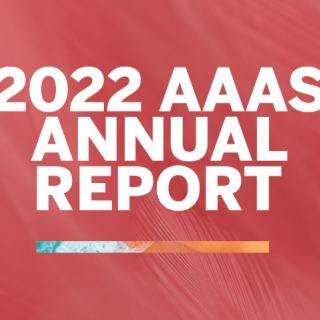 2022 AAAS Annual Report Cover