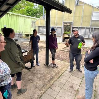 Agriculture and Nutrition Affinity Group (AgriNuts) of the AAAS Science & Technology Policy Fellowships visited Lederer Gardens