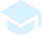 grad cap blue icon